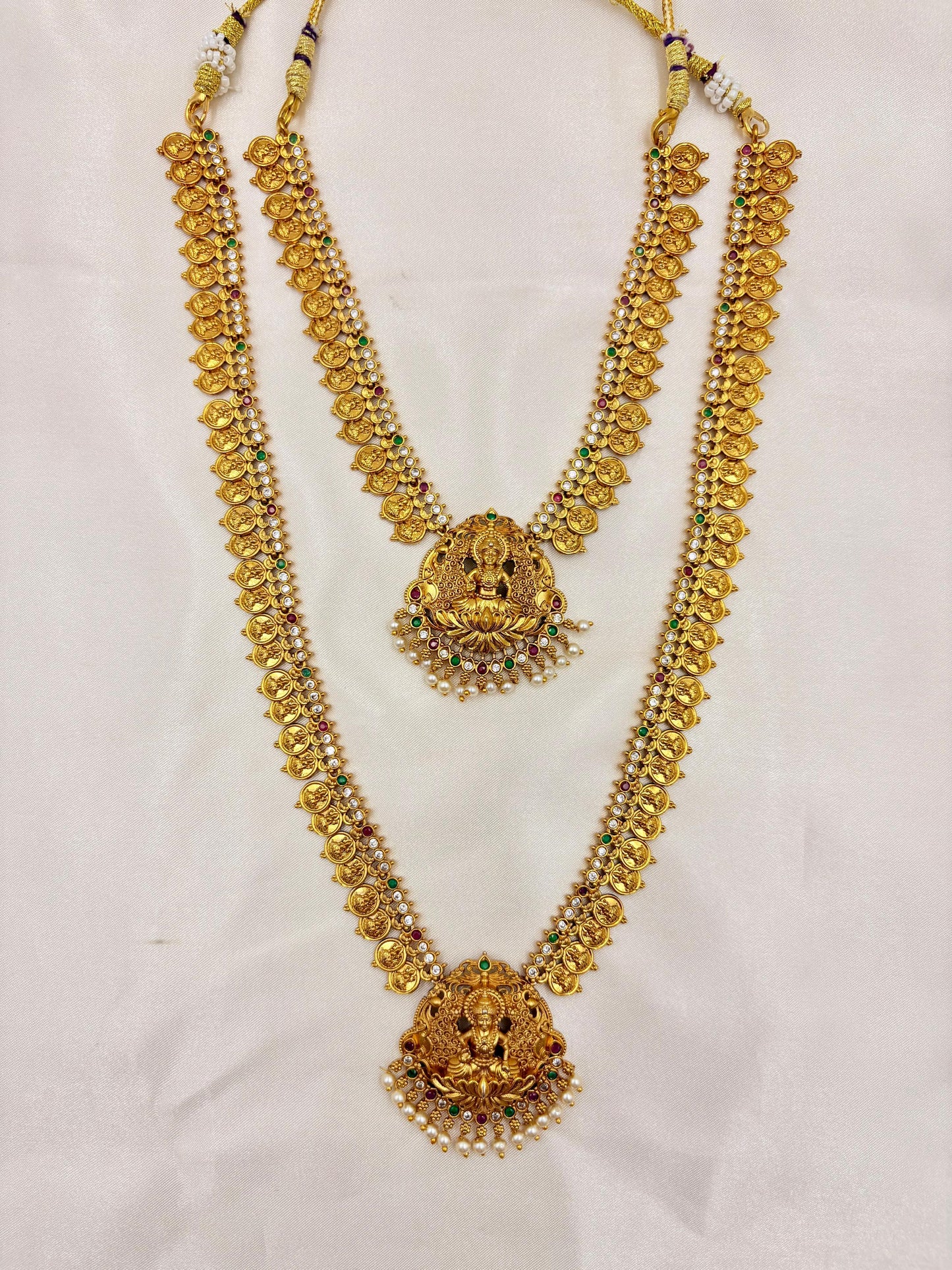 ✨ Lakshmi Coin Bridal Set | Temple Jewellery Collection