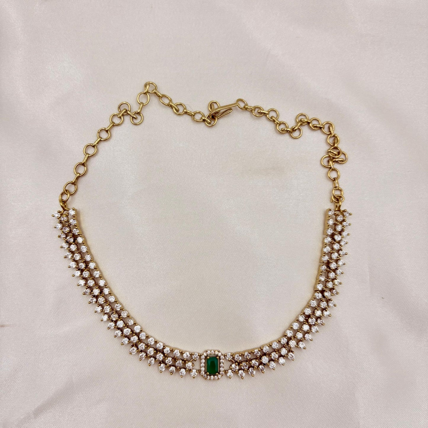 ✨ Emerald Classic AD Choker Set | Premium Finish