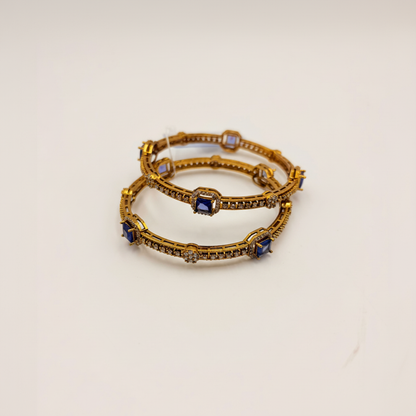 Royal Sapphire Stone Bangles – Premium Elegance Collection