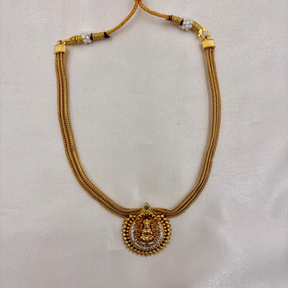 ✨ Lakshmi Temple Necklace Set – Divine • Traditional • Timeless