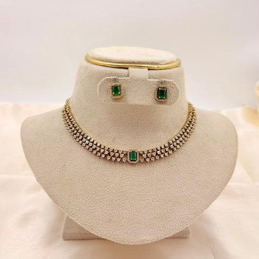 ✨ Emerald Classic AD Choker Set | Premium Finish