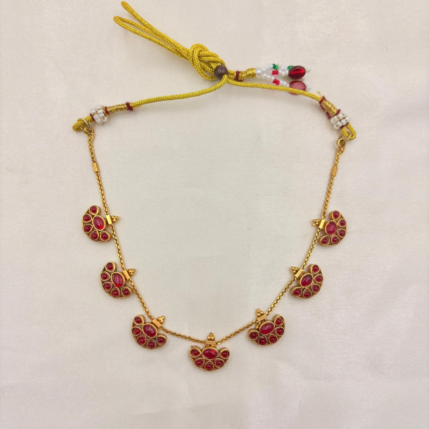 Ruby Kemp Half Moon Charm Necklace Set