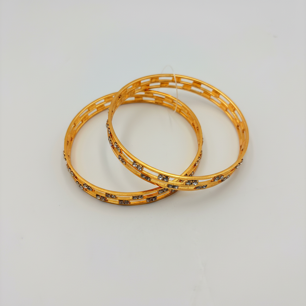 ✨ Elegant Double-Line CZ Bangles – Minimal & Timeless Design