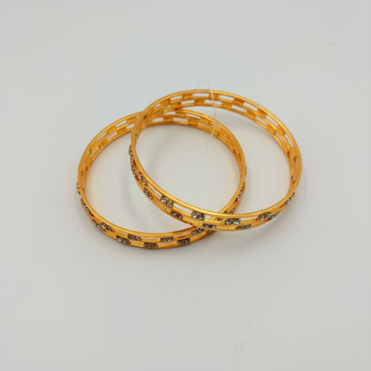 ✨ Elegant Double-Line CZ Bangles – Minimal & Timeless Design