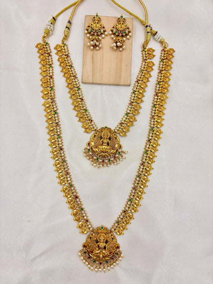 ✨ Lakshmi Coin Bridal Set | Temple Jewellery Collection