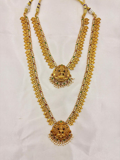 ✨ Lakshmi Coin Bridal Set | Temple Jewellery Collection
