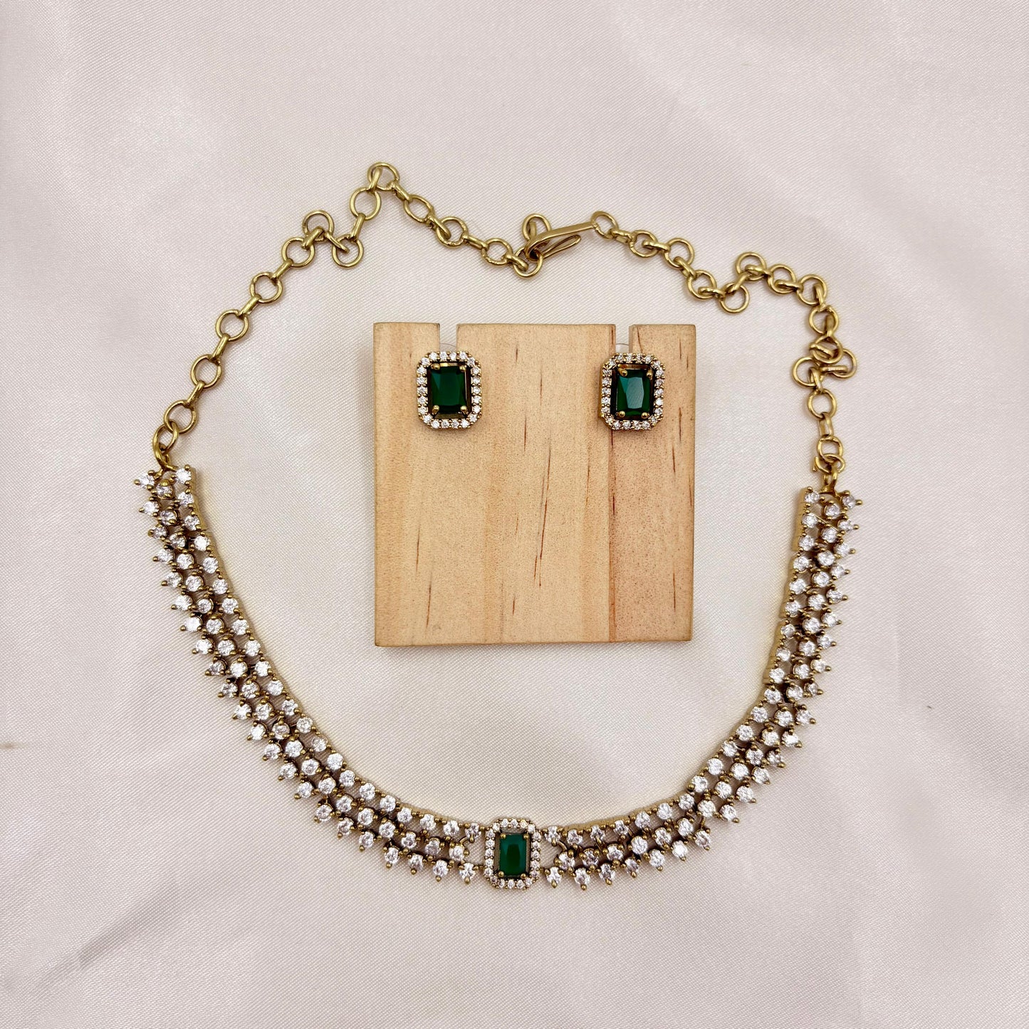 ✨ Emerald Classic AD Choker Set | Premium Finish