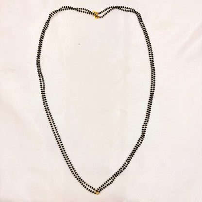 Classic Plain Black Beads Mangalsutra – Long Daily Wear Design